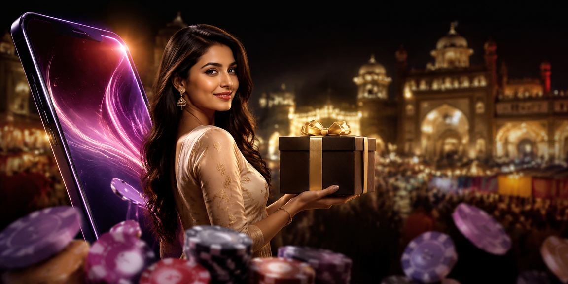 Young woman enjoying live Teen Patti game on mobile in India